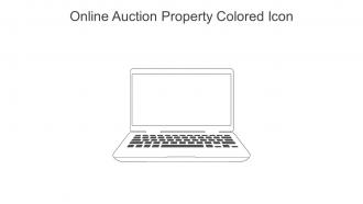 Online Auction Property Colored Icon In Powerpoint Pptx Png And Editable Eps Format