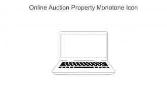 Online Auction Property Monotone Icon In Powerpoint Pptx Png And Editable Eps Format