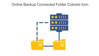 Online Backup Connected Folder Colored Icon In Powerpoint Pptx Png And Editable Eps Format
