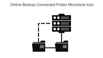 Online Backup Connected Folder Monotone Icon In Powerpoint Pptx Png And Editable Eps Format