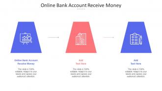 Online Bank Account Receive Money Ppt Powerpoint Presentation Ideas Example File Cpb