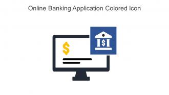 Online Banking Application Colored Icon In Powerpoint Pptx Png And Editable Eps Format