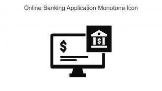 Online Banking Application Monotone Icon In Powerpoint Pptx Png And Editable Eps Format