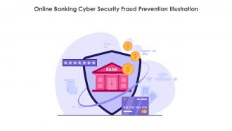 Online Banking Cyber Security Fraud Prevention Illustration