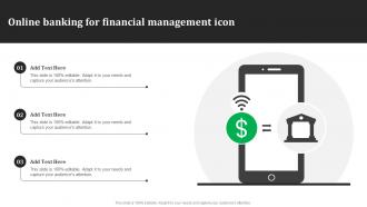Online Banking For Financial Management Icon