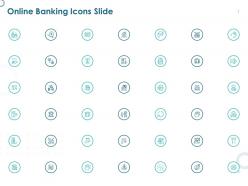 Online banking icons slide ppt powerpoint presentation summary inspiration