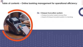 Online Banking Management For Operational Efficiency Powerpoint Presentation Slides Customizable Visual