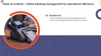 Online Banking Management For Operational Efficiency Powerpoint Presentation Slides Graphical Visual
