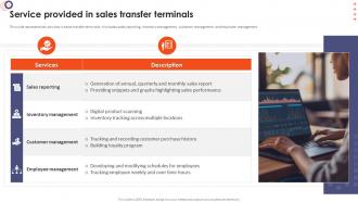 Online Banking Management Service Provided In Sales Transfer Terminals