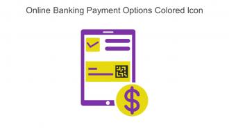 Online Banking Payment Options Colored Icon In Powerpoint Pptx Png And Editable Eps Format