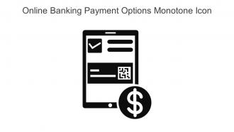Online Banking Payment Options Monotone Icon In Powerpoint Pptx Png And Editable Eps Format