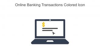 Online Banking Transactions Colored Icon In Powerpoint Pptx Png And Editable Eps Format