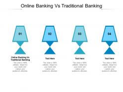 Online banking vs traditional banking ppt powerpoint presentation infographic template design ideas cpb