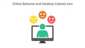 Online Behavior And Desktop Colored Icon In Powerpoint Pptx Png And Editable Eps Format