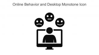 Online Behavior And Desktop Monotone Icon In Powerpoint Pptx Png And Editable Eps Format