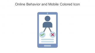 Online Behavior And Mobile Colored Icon In Powerpoint Pptx Png And Editable Eps Format