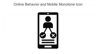 Online Behavior And Mobile Monotone Icon In Powerpoint Pptx Png And Editable Eps Format