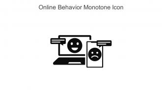 Online Behavior Monotone Icon In Powerpoint Pptx Png And Editable Eps Format