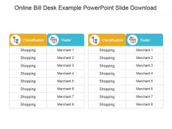 Online bill desk example powerpoint slide download