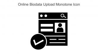 Online Biodata Upload Monotone Icon In Powerpoint Pptx Png And Editable Eps Format