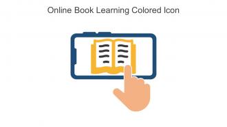Online Book Learning Colored Icon In Powerpoint Pptx Png And Editable Eps Format