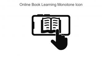 Online Book Learning Monotone Icon In Powerpoint Pptx Png And Editable Eps Format