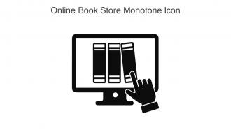 Online Book Store Monotone Icon In Powerpoint Pptx Png And Editable Eps Format