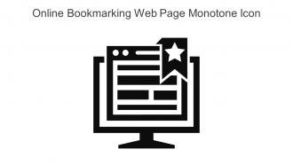 Online Bookmarking Web Page Monotone Icon In Powerpoint Pptx Png And Editable Eps Format