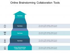 Online brainstorming collaboration tools ppt powerpoint presentation file cpb