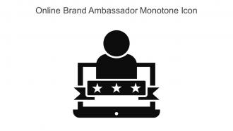 Online Brand Ambassador Monotone Icon In Powerpoint Pptx Png And Editable Eps Format