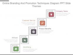 Online branding and promotion techniques diagram ppt slide themes