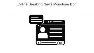 Online Breaking News Monotone Icon In Powerpoint Pptx Png And Editable Eps Format