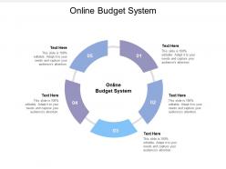 Online budget system ppt powerpoint presentation ideas visual aids cpb