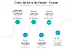 Online building notification system ppt powerpoint presentation diagram graph charts cpb