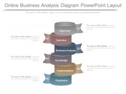 Online business analysis diagram powerpoint layout