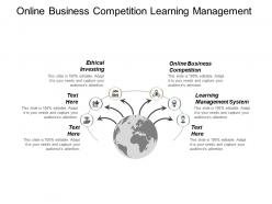 Online business competition learning management system ethical investing cpb
