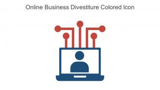 Online Business Divestiture Colored Icon In Powerpoint Pptx Png And Editable Eps Format