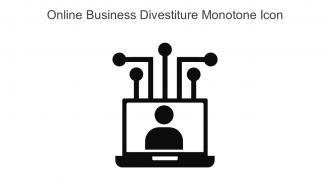 Online Business Divestiture Monotone Icon In Powerpoint Pptx Png And Editable Eps Format