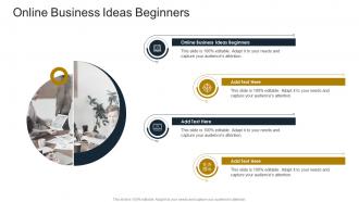 Online Business Ideas Beginners In Powerpoint And Google Slides Cpb