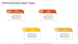 Online Business Ideas Types In Powerpoint And Google Slides Cpb