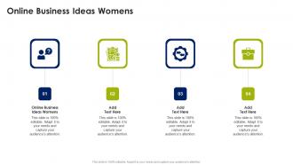 Online Business Ideas Womens In Powerpoint And Google Slides Cpb