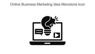 Online Business Marketing Idea Monotone Icon In Powerpoint Pptx Png And Editable Eps Format