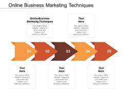 Online business marketing techniques ppt powerpoint presentation gallery picture cpb