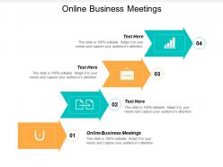 Online business meetings ppt powerpoint presentation professional portrait cpb