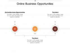 Online business opportunities ppt powerpoint presentation infographics deck cpb