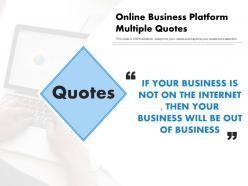 Online Business Platform Multiple Quotes