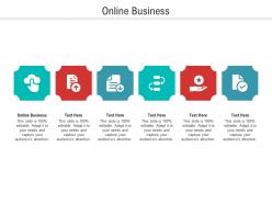 Online business ppt powerpoint presentation gallery designs cpb