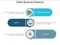 Online business presence ppt powerpoint presentation gallery background image cpb