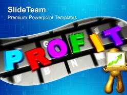 Online business profits success internet powerpoint templates ppt themes and graphics 0113