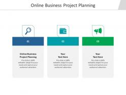 Online business project planning ppt powerpoint presentation layouts shapes cpb
